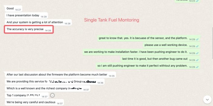 gps fuel monitoring for one tank